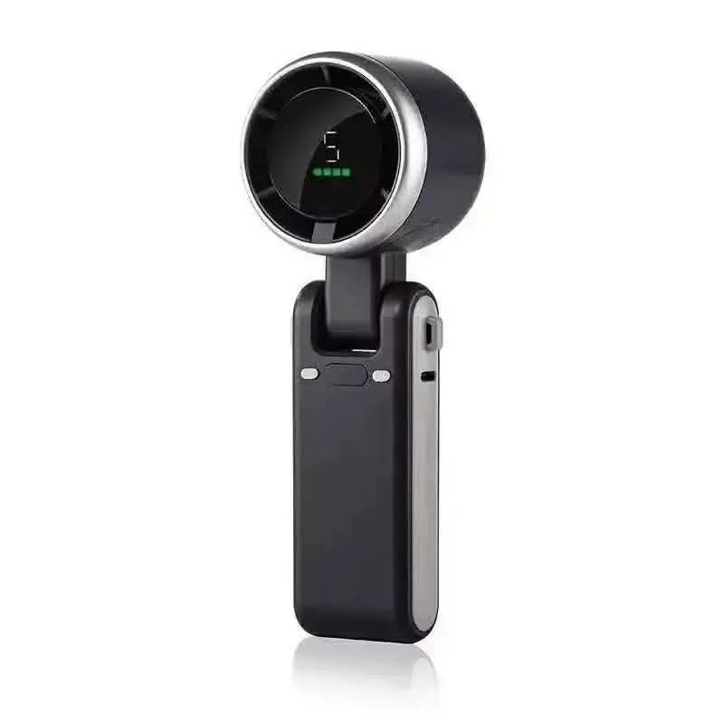 Premium Mini Turbo Fan 13000 RPM Rechargeable Portable Handheld Fan with Digital Display